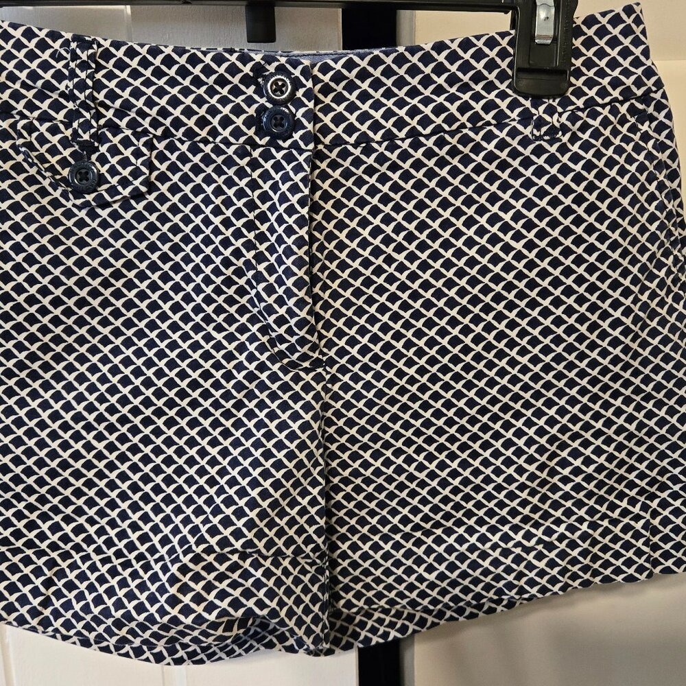 Navy and white shorts